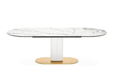 Calligaris Cameo Spisebord hvit / hvit marmor