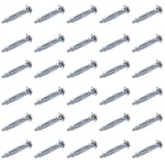 30Pcs M4 Wall Anchor,Heavy Duty Metal Plasterboard Cavity Wall Fixings Anchors Plugs,21MM Carbon Steel Anchor Expansion Bolt for Wall/Drywall/Hollow Wall Anchor