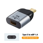 8K USB C - HDMI -videomuunnin Tuki VGA DP Mini DP 4K 8k 60 Hz USB C 3.1 Type C -sovitin Samsung Huawei MacBook Type C - Mini DP:lle