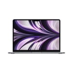 MacBook Air 13-tommer Apple M2 med 8-kjerners CPU, 8-kjerners GPU / 16 GB / 256 GB SSD / 30-watts / Stellargrå - Norsk