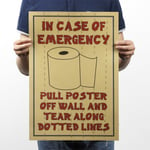 Retro Style Toilet Decorative Bar Funny Poster