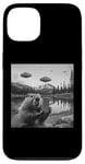 Coque pour iPhone 13 Castor Selfie UFO Invasion Alien Funny Beaver