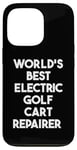 Coque pour iPhone 13 Pro Meilleur réparateur de voiturette de golf électrique au monde