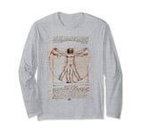 Leonardo da Vinci The Vitruvian Man Long Sleeve T-Shirt