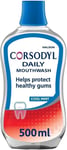 Corsodyl Daily Gum Care Mouthwash Alcohol Free Cool Mint 500 ml (Pack of 1)