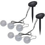 Lampes flottantes à led 6 pcs pour étang et piscine Vidaxl