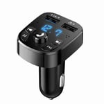 Bluetooth-yhteensopiva FM-lähetin Autosoitinsarja Kortti Autolaturi Quick 3.0 Dual USB Voltmeter Aux 12V 24V Autolähetin