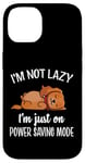 Coque pour iPhone 14 Funny Power Saving Ruby Cavalier King Charles Spaniel Lover