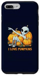 Coque pour iPhone 7 Plus/8 Plus I Love Pumpkins Funny Alien Pumpkin Halloween Humour