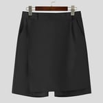 Men Cargo Combat Shorts Cotton Chino Twill Knee Length Half Pants Pockets Skirts