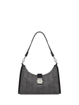 Radley Sloane Street Herringbone Medium Zip Top Shoulder Bag, Black