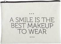 Smile, Makeup taske, hvid/sort
