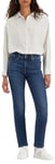 Levi's Women's 712 Slim Fit Jeans, Blue Wave Dark, 28W / 30L