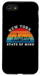 Coque pour iPhone SE (2020) / 7 / 8 État d'esprit de New York : coucher de soleil vintage