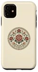 Coque pour iPhone 11 Rose florale botanique, style bohème minimaliste, roses d'amour