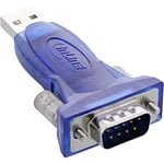 InLine 33304A adaptateur de cable - adaptateur pour cable (USB A, DB9, mâle/mâle, bleu, Win98/ME/2000/XP/Vista Mac OS)