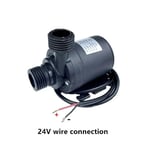 Pompe à eau submersible 12V,800L/H,5m DC24V,moteur sans balais,en surpoids,solaire,pour tourisme,aquarium - Type 24V wire connection