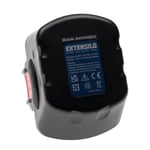 EXTENSILO 3x Batteries compatible avec Bosch PSR 12VE, PSR 12, PSB 12 VE-2 outil électrique (3300 mAh, NiMH, 12 V)