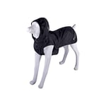 BOXEUR DES RUES Dog Collection Manteau imperméable pour Chien avec Capuche Amovible Mixte, Noir, 50 cm