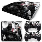 Kit De Autocollants Skin Decal Pour Console De Jeu Ps4 Slim Contr?Leur Dieu De La Guerre, T1tn-Ps4slim-5650