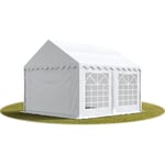 Intent24 - Tente de réception/Barnum 3x4 m - ignifugee blanc toile de haute qualité pvc 700 n economy - blanc