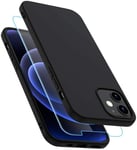 Coque Silicone TPU Noire + Verre Trempe Pour iPhone 13 Pro Little Boutik®