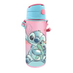 Disney Gourde en aluminium avec fermeture à clic [600 ml], Stitch