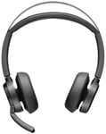 HP Poly Voyager Focus 2 MS Teams headset USB-A med laddningsstativ