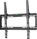 Support Mural Tv Inclinable Pour 26-55 Pouces Tv & Ecran,Accroche Television Mural Poids De 45Kg-Fixation Murale Tv Inclinable Vesa 75X75-Vesa 400X400/Support Mural Tv Universel Tme-44B Noir