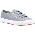 Superga 2750 Cotu Classic 100% Cotton WoMens Grey Sage Trainers material_cotton - Size UK 3.5