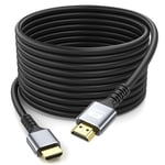 looyotul 4k Hdmi Cable 15m Ultra High Speed HDMI 2.0 Cable 4K@60Hz 18gbps Gold Plated Connector 3D ARC Ethernet HDMI Cord for HDTV Monitor Laptop Roku TV Xbox PS4/PS5(Silvery)