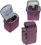 Navitech Étui De Voyage Jumelles Violet - Compatible avec Le Bushnell H2O 8 x 42 Jumelles