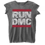 Run DMC Womens/Ladies Burnout Logo T-Shirt - L