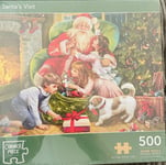 500 PCS ‘SANTA'S VISIT’ CORNER PIECE PUZZLE. BRAND NEW & SEALED.