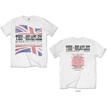 The Beatles Men's Budokan Set List T-Shirt, White, XX-Large