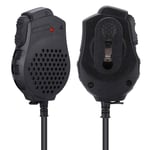 143 Walkie Talkie Speaker Microphone,MiNi Handheld Dual PTT Microphone Speaker MIC for Baofeng UV-82 Series Walkie Talkie,Radio