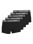 JACK&JONES Boxer Shorts 5 Pack Essential Trunks Short Underwear Logo Printed Design JACOLIVER, Colours:Multicolor, Pant Size:XXL