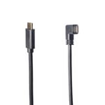 0.6m 10Gbps USB C à Angle droit USB C câble 1 M/3.3Ft, Type C cordon (3A) USB-C USB 3.1 mâle à femelle câble charge rapide Nipseyteko