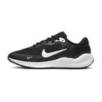 Nike Revolution 7 Big Kids' Running BLACK/WHITE-WHITE, størrelse 38