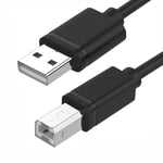 Câble d'Imprimante USB-A vers USB-B mâle à mâle Noir 3M pour CANON TS 3452 - Visiodirect-