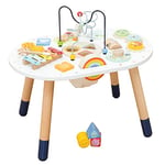 Le Toy Van PL137 Activity Table | Kids Toys-Rainbow Xylophone, Wooden Shape Sorter and more-18 Months +,Multicolor,Medium