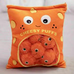 6/9PCS Yummy Plush Cheesy Puffs Giant Stuffed Bag of Plush Cheese Snacks Gift UK