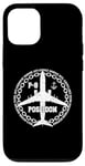 Coque pour iPhone 12/12 Pro P-8 Poseidon Avion militaire style vintage avant et arrière