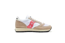 Saucony Men's Jazz Original Vintage Sneaker, White Pink, 3 UK