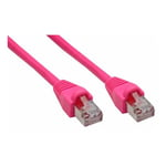 InLine CAT5e SF/UTP -verkkokaapeli, 1 m, vaaleanpunainen