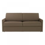 Canapé lit 3-4 places SUN convertible EXPRESS 160cm polyuréthane taupe  matelas épaisseur 16cm