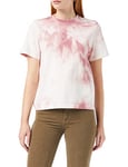 Dr Denim Women's Tasya Tee T-Shirt, Pink Tie Dye, L