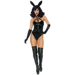 Dreamgirl Bad Girl Bunny Kostym - Svart - S