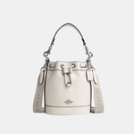 Coach Womens Mini Bucket Bag in Smooth Leather - White - One Size