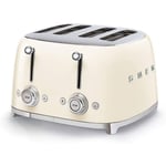 Smeg 4 Slice Toaster Retro Style in Cream | TSF03CRUK | Brand new